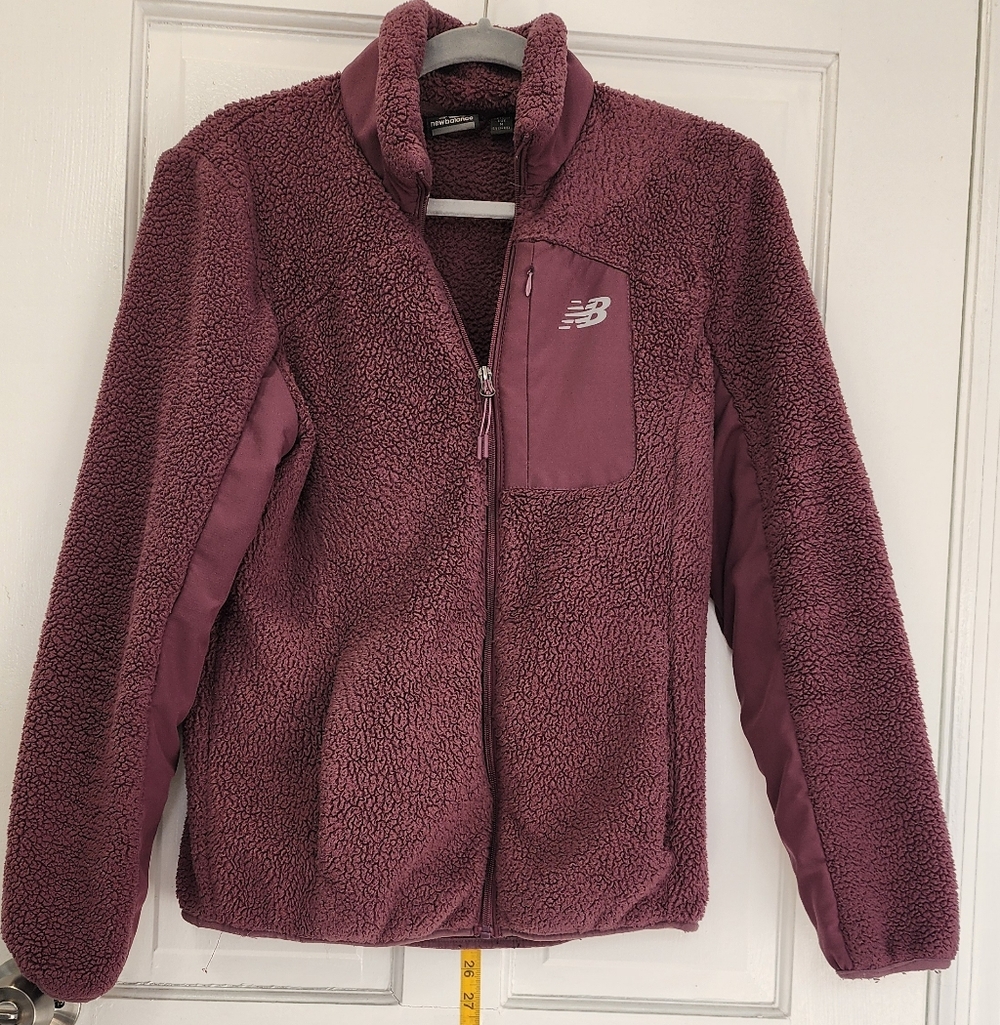 New Balance Maroon Fleece Jacket